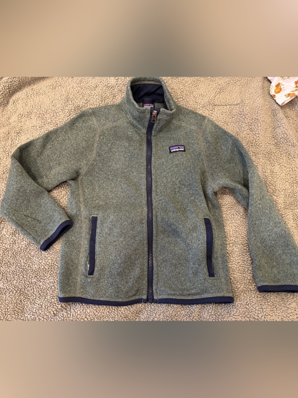 Kids Patagonia midweight Better Sweater Full-Zip Lightweight poly Fleece Jacket